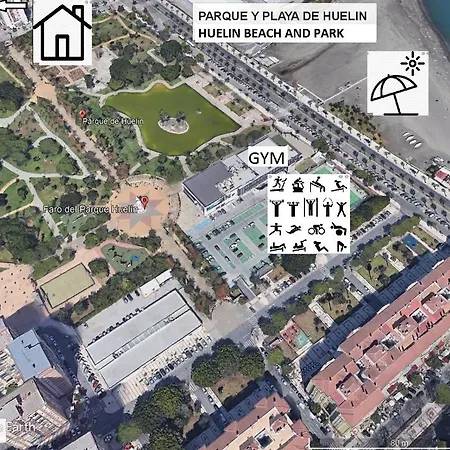 Center Next To The 2 Bedrooms Malaga